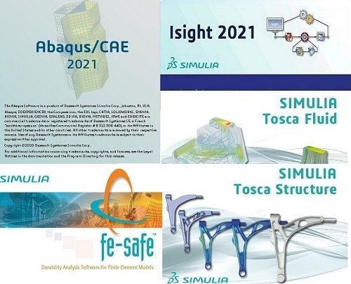 DS SIMULIA Suite 2021 HF3 (Abaqus/Fe-safe/Tosca) Update Only x64