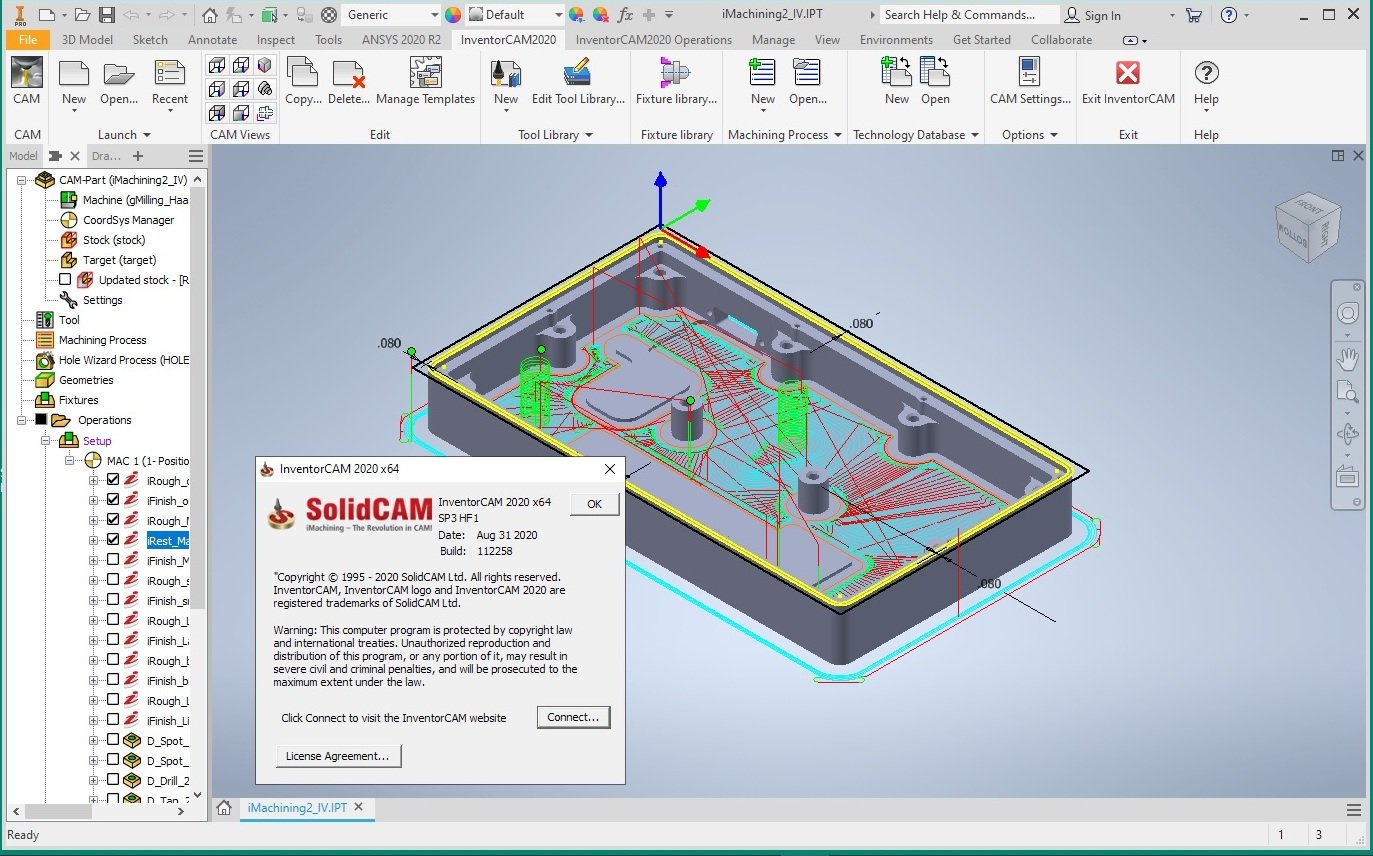 InventorCAM 2020 SP3 HF1 for Autodesk Inventor 2018-2021 (x64) Multilanguage