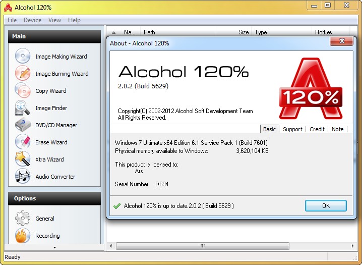 Alcohol 120% 2.0.2.5629 Retail