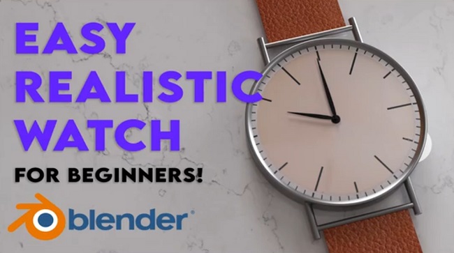Skillshare – Blender 3D- Easy Realistic Watch by Abdul Nafay