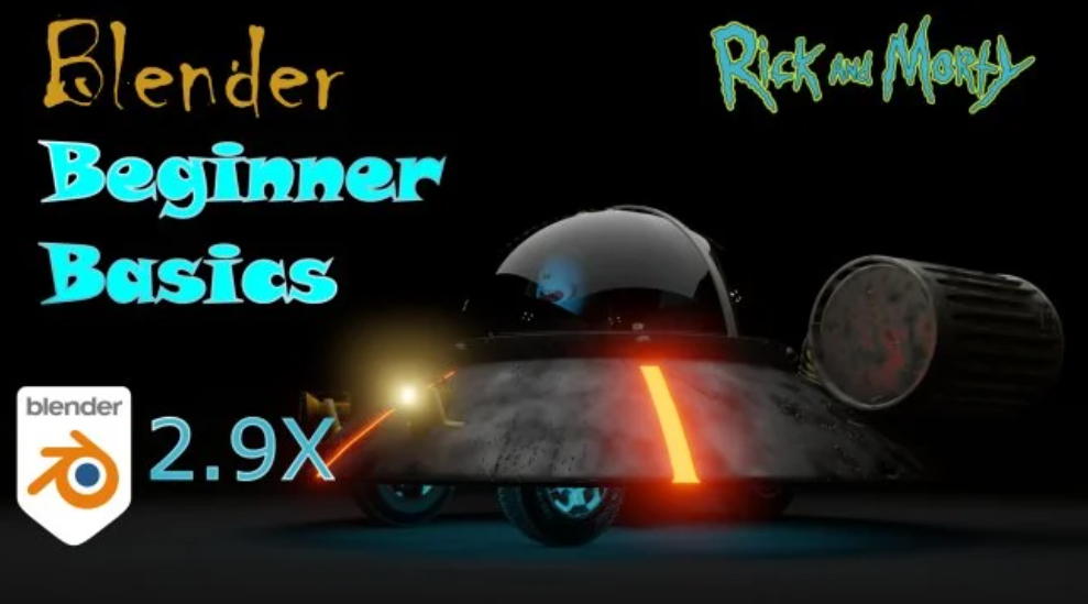 Skillshare – Blender Beginner Basics- Rick and Morty Spaceship by EduCraft Ideas