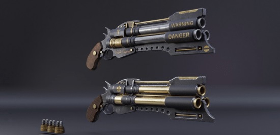 Game Ready Triple Barrel hand cannon