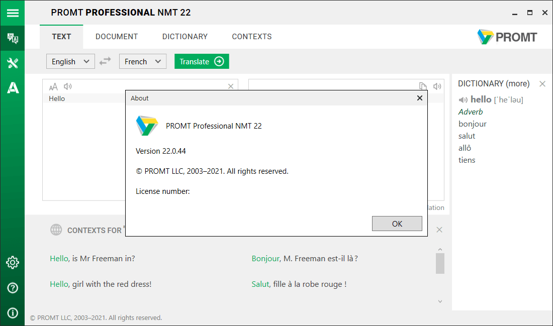 Promt Professional NMT 22.0.44 Multilingual