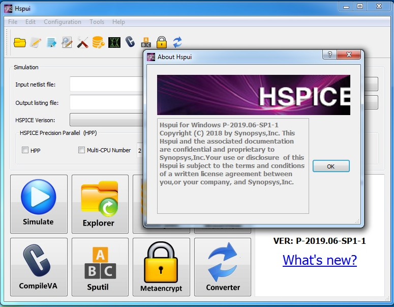 Synopsys Hspice vP-2019.06 SP1.1