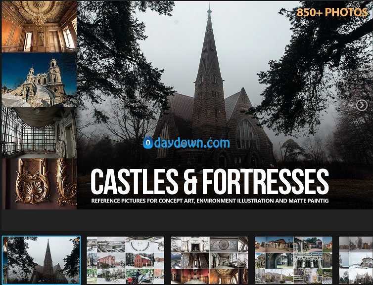ArtStation – Grafit Studio – 850+ Castles and Fortresses Reference Pictures