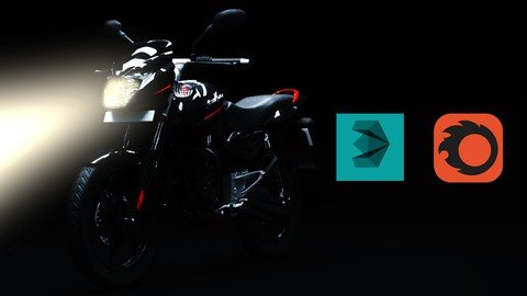 Hard Surface Vehicle Modeling Bajaj Pulsar 3Ds Max+Corona