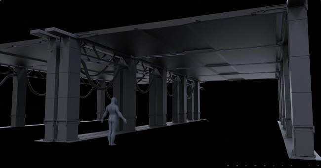 Gumroad – The Encounter – ZBrush Environment Blockout and Render