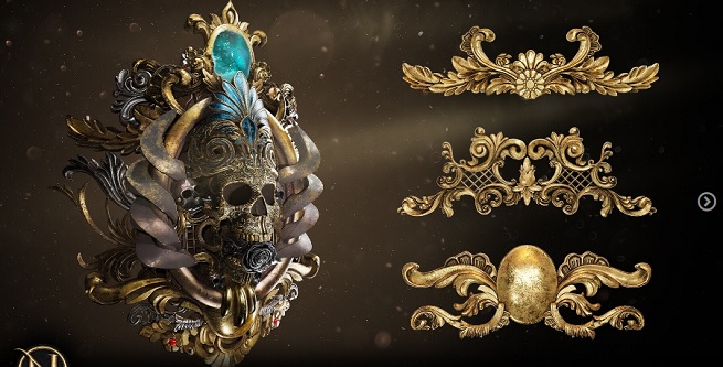 Artstation – Noya Decorative Ornamental Kit Alpha + 3d Model Kitbash