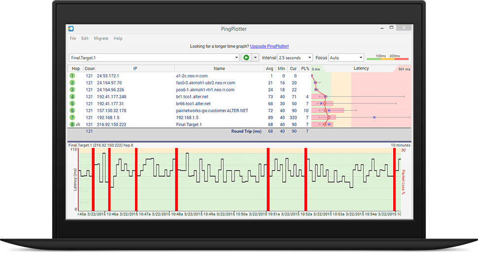 PingPlotter Pro 5.19.1.8408