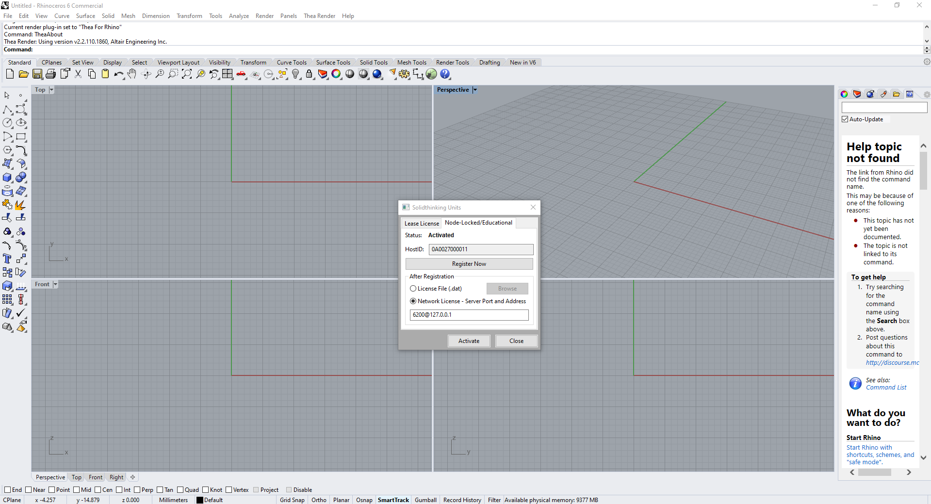 Thea Render for Rhino 2.2.110.1860