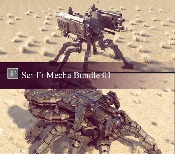 Sci-Fi Mecha Bundle 01