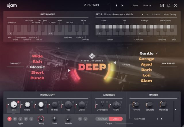 UJAM Virtual Drummer DEEP v2.1.1