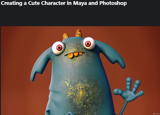 Creating a Cute Character in Maya and Photoshop