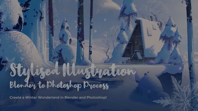 Wingfox – Stylised Illustration – Blender to Photoshop Process with Gavin O’Donnell