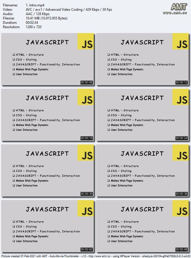 Javascript Tutorial and Projects Course