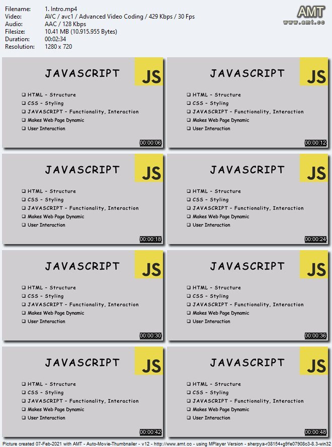 Javascript Tutorial and Projects Course