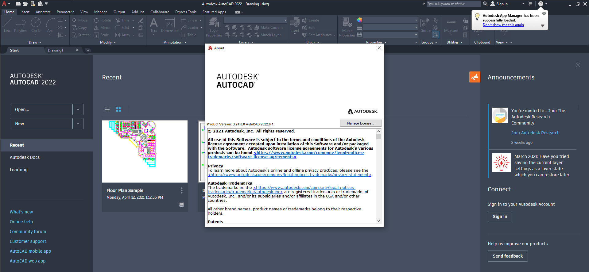Autodesk AutoCAD 2022.0.1 Update Only (x64)