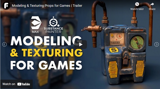 FlippedNormals – Modeling & Texturing Props for Games