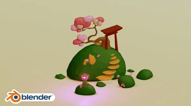 Skillshare – Create A Low-Poly Japanese Scene In Blender