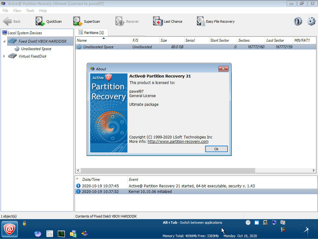 Active Partition Recovery Ultimate 21.0 WINPE (x64)