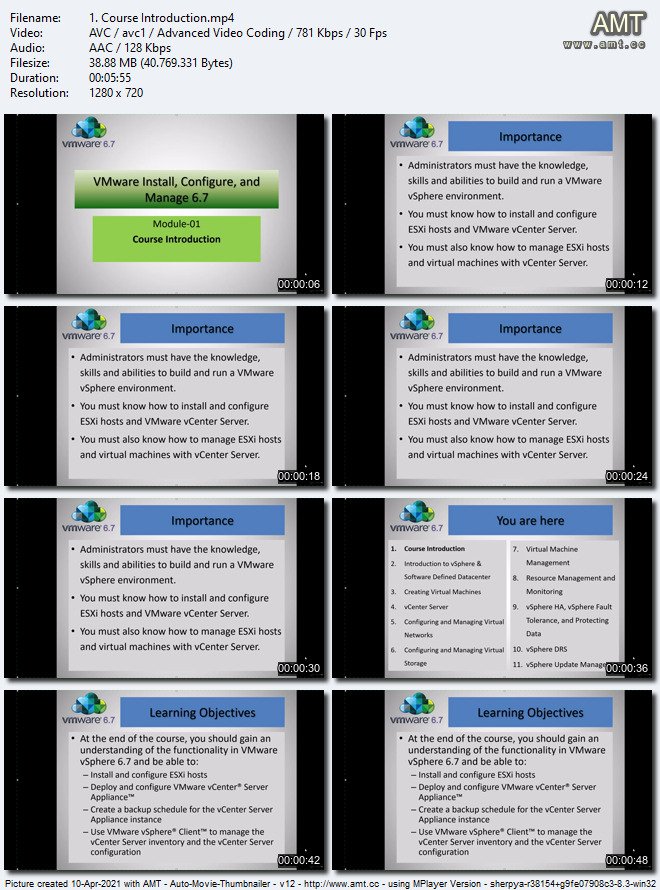 VMware vSphere 6.7 Installation, Configure and Manage (ICM)