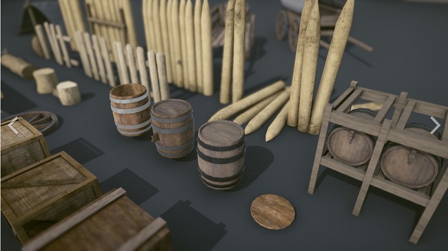 cgtrader – Medieval Props – Mega Pack Low-poly 3D model