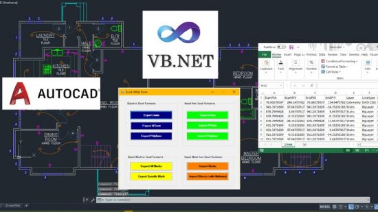 Programming AutoCAD to Excel using VB.NET – Hands On!