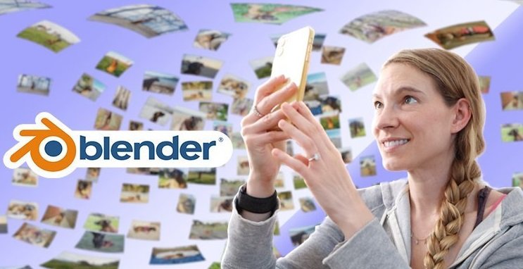 Animate a 3D Photo Collage in Blender: Fly Through and 360 Experience