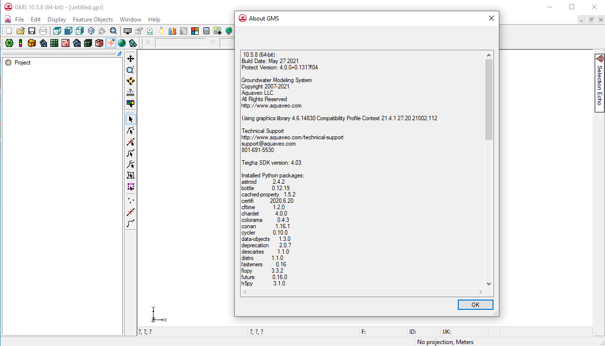 Aquaveo Groundwater Modeling System (GMS) 10.5.8