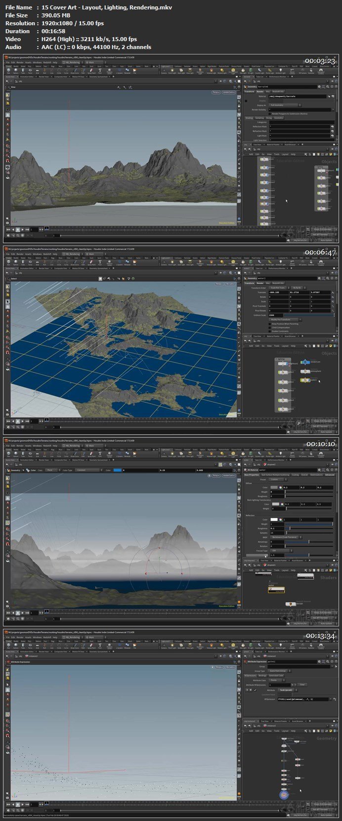 Houdini Terrain Techniques Creating Landscapes