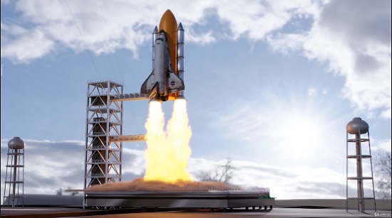 Animate a Rocket Launch Smoke & Fire Simulation in Blender