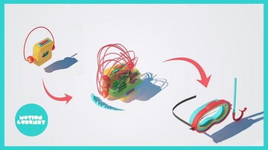 Complete course of making 3D motion graphics in Cinema4D