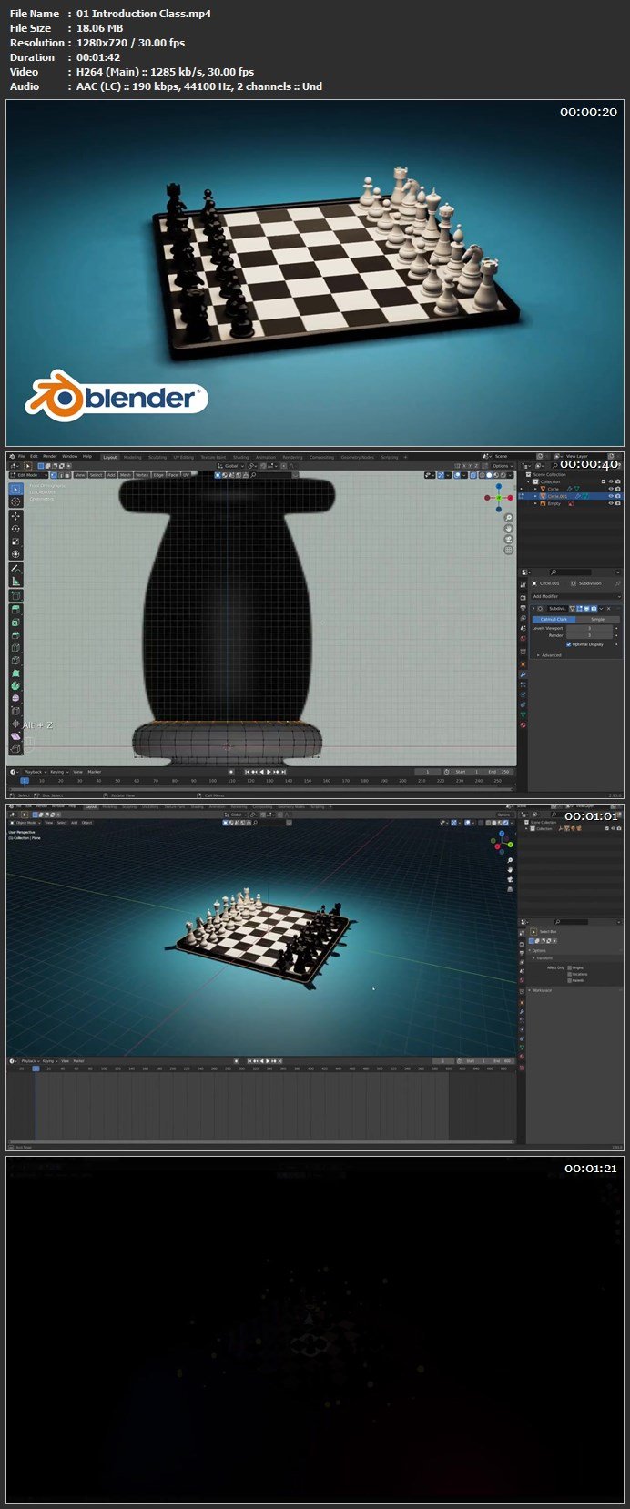 Learn Modeling In Blender By Creating A Chess Scene