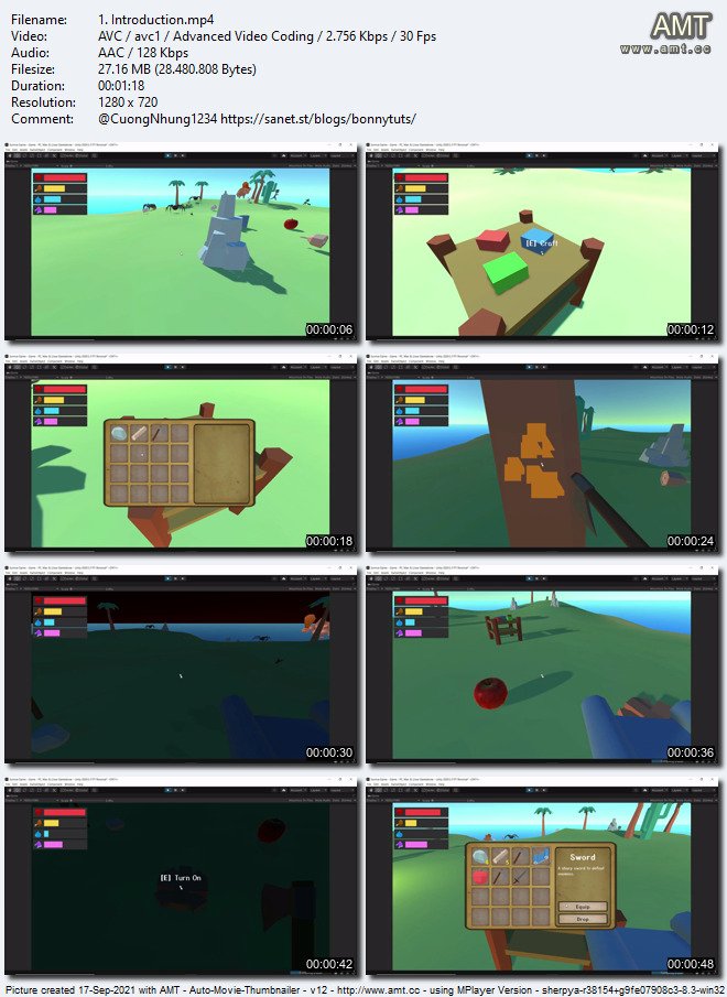 Create 3D Survival Game In Unity