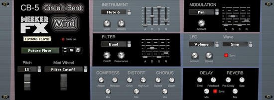 Reason RE Meeker FX CB-5 Circuit Bent Wind v1.0.0-DECiBEL screenshot