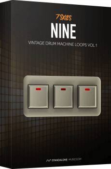 7 Skies Standalone Music Nine Vintage Drum Machine Loops Vol 1 WAV MIDI ABLETON