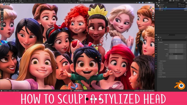 Gumroad – How to Sculpt a Stylized Head in Blender