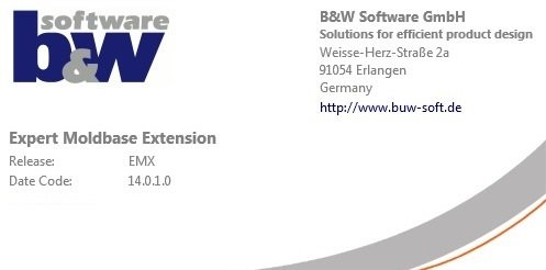 BUW EMX (Expert Moldbase Extentions) 14.0.1.8 for Creo 8.0 Multilingual