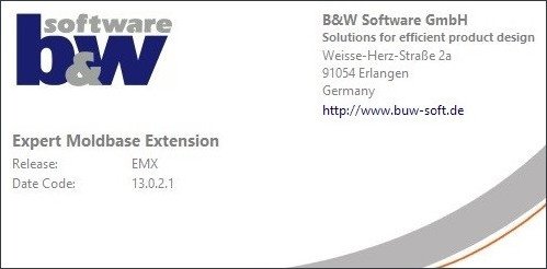 BUW EMX (Expert Moldbase Extentions) 13.0.3.8 x64 for Creo 7.0