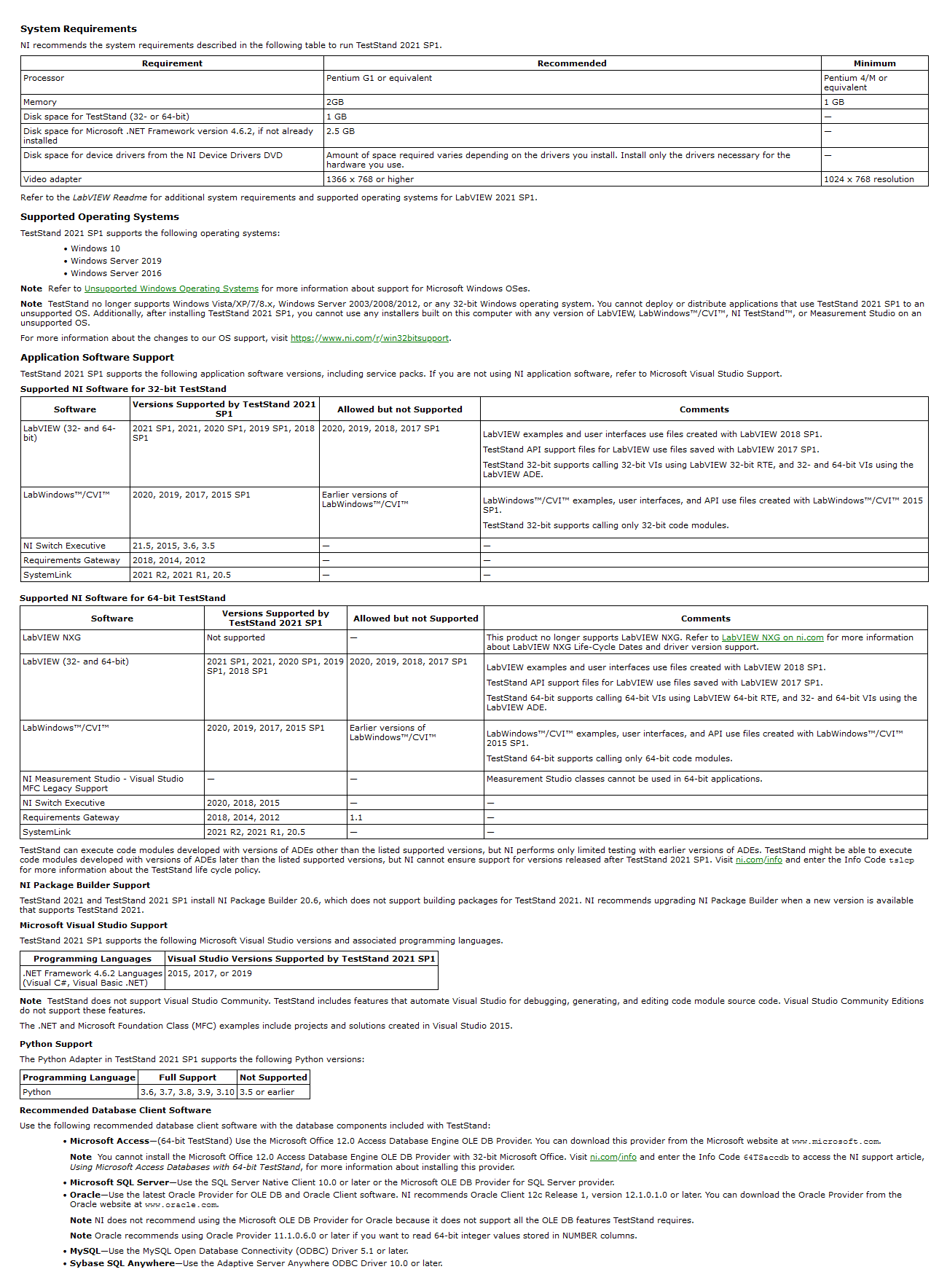 NI TestStand 2021 SP1