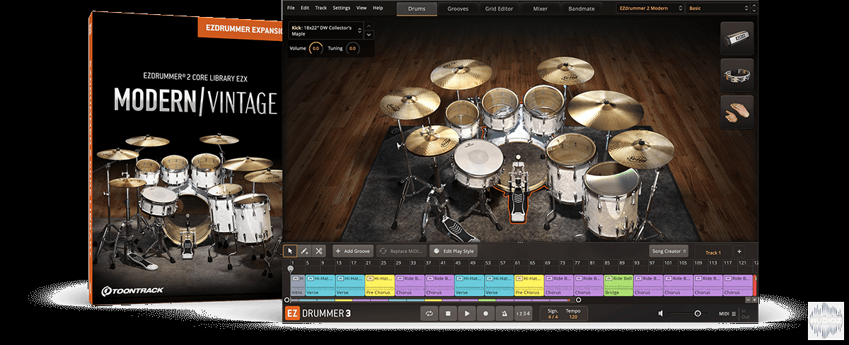 Toontrack EZdrummer 2 Core Library v1.2.1 WiN macOS (SOUNDBANK) screenshot