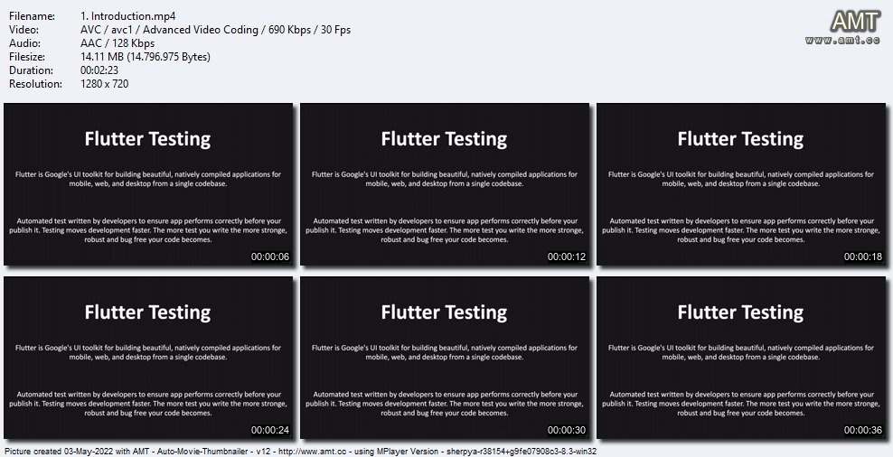 Flutter testing : Unit, Widget & Integration testing