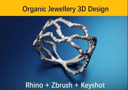 Organic Jewelry Design – Rhino – Zbrush – Keyshot