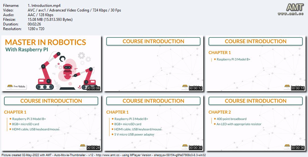 Master In Robotics With Raspberry Pi