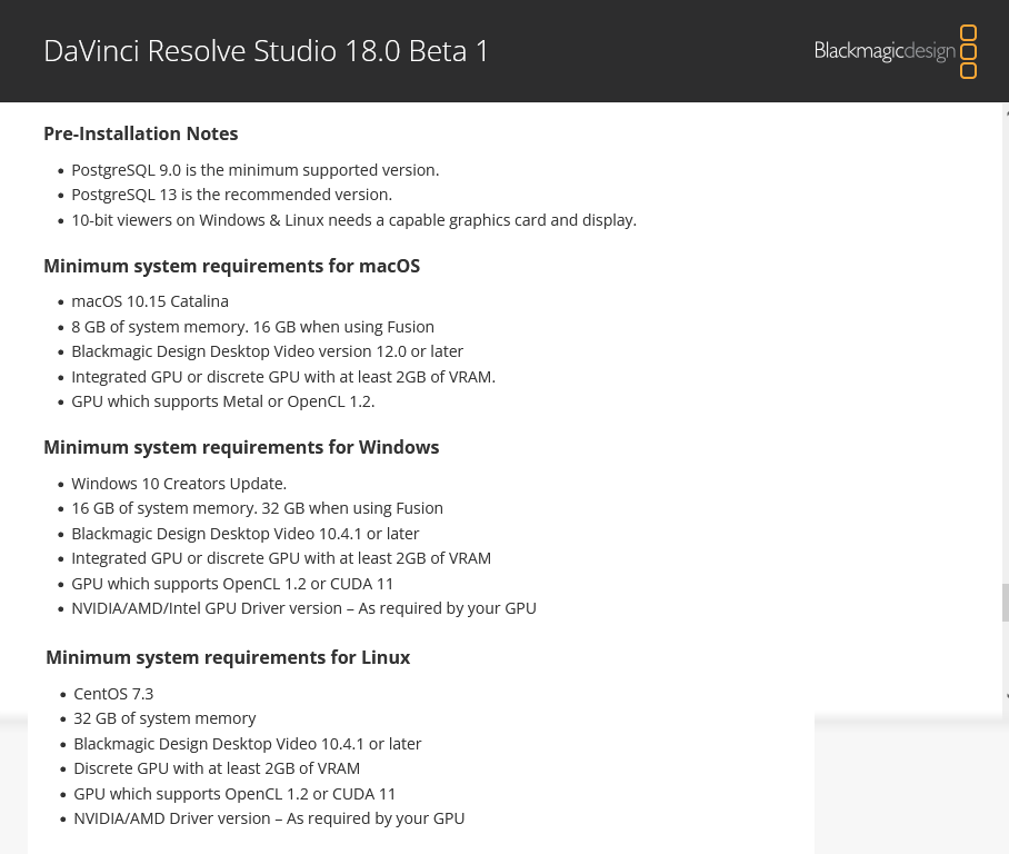 Blackmagic Design DaVinci Resolve Studio 18.0b1 macOs