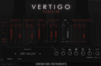 Cinematique Instruments Vertigo Violin Content for HALion screenshot