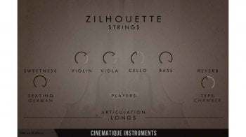 Cinematique Instruments Zilhouette Strings Content for HALion screenshot