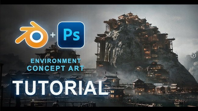 Artstation – Environment Concept Art – Japanese Stilt City