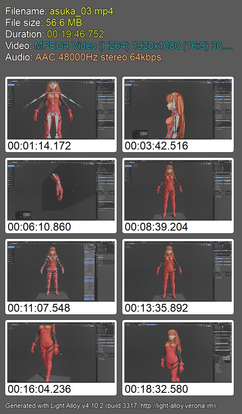 Gumroad - Asuka: Character Creation in Blender