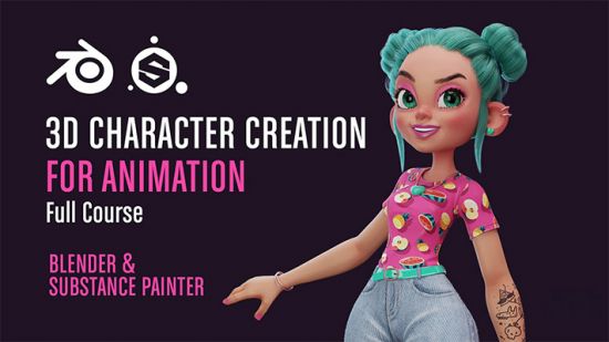 Gumroad – 3D Character Creation for animation in Blender & Substance Painter
